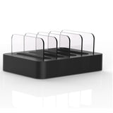 Dual PD QC3.0 4 Port USB 2.4A Desktop Multi-Function Charging Station Dock Intelligent Smart Charger - AU Plug