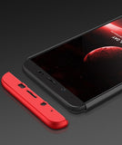 For VIVO V7 plus/Y75S/Y79 3 in 1 360 Degree Non-slip Shockproof Full Protective Case red