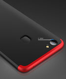 For VIVO V7 plus/Y75S/Y79 3 in 1 360 Degree Non-slip Shockproof Full Protective Case red