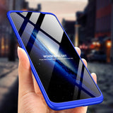 For Oppo Realme 3 pro Ultra Slim PC Back Cover Non-slip Shockproof 360 Degree Full Protective Case blue