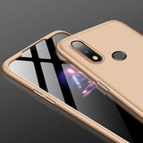 For Oppo Realme 3 pro Ultra Slim PC Back Cover Non-slip Shockproof 360 Degree Full Protective Case gold