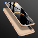 For Oppo Realme 3 pro Ultra Slim PC Back Cover Non-slip Shockproof 360 Degree Full Protective Case gold