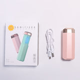 Portable UV Sterilizer Lamp USB Mini UV-C Handheld Ultraviolet Germicidal Light Disinfection Light Pink