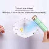 Portable UV Sterilizer Lamp USB Mini UV-C Handheld Ultraviolet Germicidal Light Disinfection Light Pink