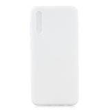 For Samsung A50 Lovely Candy Color Matte TPU Anti-scratch Non-slip Protective Cover Back Case white