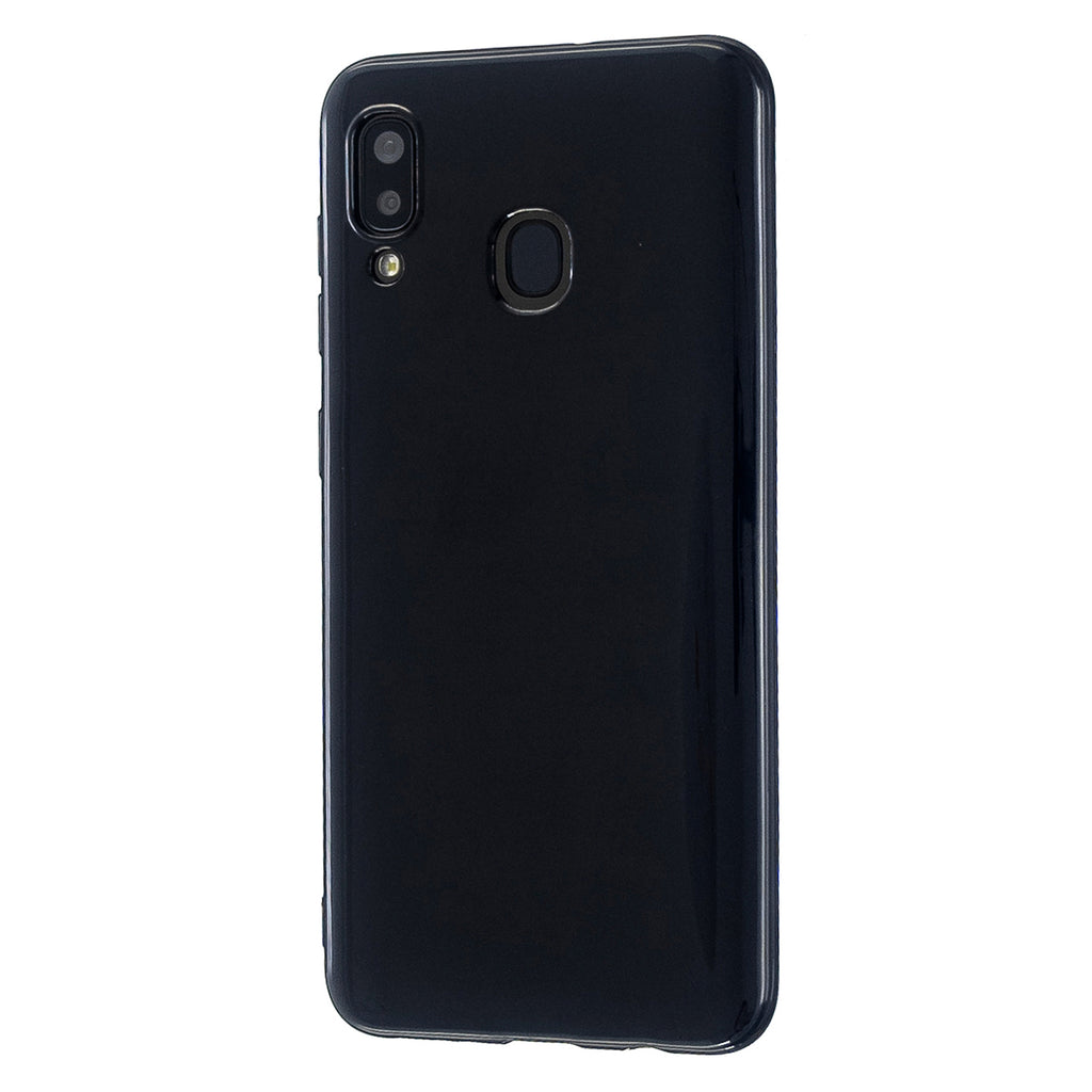 For Samsung A10/A20/A30/A50 Phone Case Soft TPU Overal Protection Precise Cutouts Easy to Install Cellphone Cover  Bright black