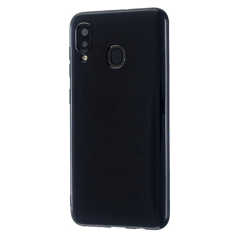 For Samsung A10/A20/A30/A50 Phone Case Soft TPU Overal Protection Precise Cutouts Easy to Install Cellphone Cover  Bright black