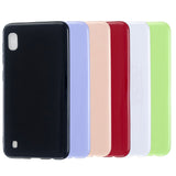 For Samsung A10/A20/A30/A50 Phone Case Soft TPU Overal Protection Precise Cutouts Easy to Install Cellphone Cover  Bright black