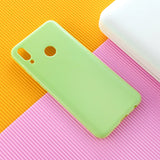 For HUAWEI Y9/Y9 Prime 2019 Cellphone Shell Glossy TPU Case Soft Mobile Phone Cover Full Body Protection Milk white