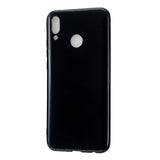 For HUAWEI Y9/Y9 Prime 2019 Cellphone Shell Glossy TPU Case Soft Mobile Phone Cover Full Body Protection Bright black
