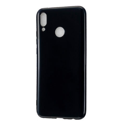 For HUAWEI Y9/Y9 Prime 2019 Cellphone Shell Glossy TPU Case Soft Mobile Phone Cover Full Body Protection Bright black