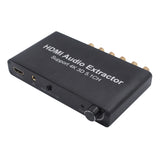 HDMI Audio Extractor Stereo Audio Converter Support 1080P 4K  Black European regulations