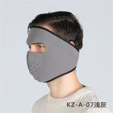 Motorcycle Cycling Ski Cold Winter Cold-proof Ear Warmer Sports Half Face Mask Dark gray_free size