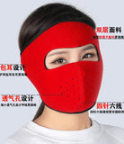 Motorcycle Cycling Ski Cold Winter Cold-proof Ear Warmer Sports Half Face Mask purple_free size
