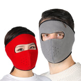 Motorcycle Cycling Ski Cold Winter Cold-proof Ear Warmer Sports Half Face Mask Dark gray_free size