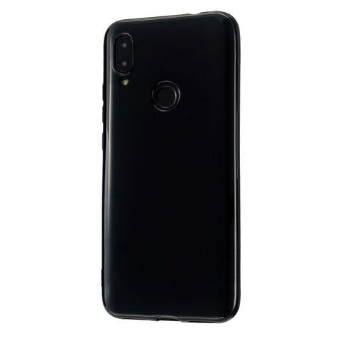 For Redmi 7/7A/Note 7/Note 7 Pro Cellphone Cover Overall Protection Soft TPU Anti-Slip Anti-Scratch Phone Case Bright black
