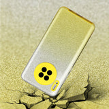 For HUAWEI Mate 30/Nova 5I pro/Mate 30 Pro/PSmart /Y5P/Y6P 2020 Phone Case Gradient Color Glitter Powder Phone Cover with Airbag Bracket yellow