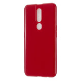For OPPO F11/F11 Pro Cellphone Cover Glossy TPU Simple Profile Bumper Protective Mobile Phone Case Rose red