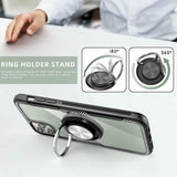 For iPhone 11 Pro max Magnetic Shockproof Ring Holder TPU Protective Case Cover black_iPhone11