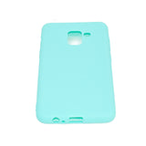 for Samsung A8 2018 Lovely Candy Color Matte TPU Anti-scratch Non-slip Protective Cover Back Case Light blue