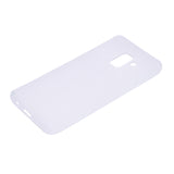 for Samsung A8 2018 Lovely Candy Color Matte TPU Anti-scratch Non-slip Protective Cover Back Case white