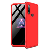 For Oppo Realme 3 pro Ultra Slim PC Back Cover Non-slip Shockproof 360 Degree Full Protective Case Silver black silver