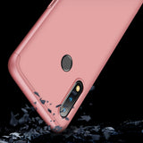 For Oppo Realme 3 pro Ultra Slim PC Back Cover Non-slip Shockproof 360 Degree Full Protective Case Rose gold
