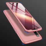For Oppo Realme 3 pro Ultra Slim PC Back Cover Non-slip Shockproof 360 Degree Full Protective Case Rose gold