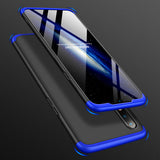 For Oppo Realme 3 pro Ultra Slim PC Back Cover Non-slip Shockproof 360 Degree Full Protective Case Silver black silver