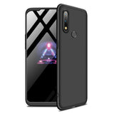 For Oppo Realme 3 pro Ultra Slim PC Back Cover Non-slip Shockproof 360 Degree Full Protective Case Silver black silver