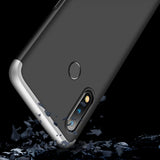 For Oppo Realme 3 pro Ultra Slim PC Back Cover Non-slip Shockproof 360 Degree Full Protective Case Silver black silver