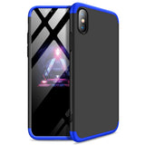 For Redmi 7A Ultra Slim PC Back Cover Non-slip Shockproof 360 Degree Full Protective Case Red black red