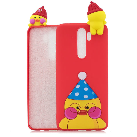 For Redmi NOTE 8 NOTE 8 pro 3D Color Painting Pattern Drop Protection Soft TPU Back Cover Mobile Phone Case red