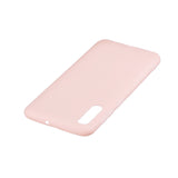 For Samsung A50 Lovely Candy Color Matte TPU Anti-scratch Non-slip Protective Cover Back Case Light pink
