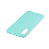 For Samsung A50 Lovely Candy Color Matte TPU Anti-scratch Non-slip Protective Cover Back Case Light blue