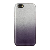 For iphone 6/6S/6 plus/6S plus/7/8/SE 2020 Phone Case Gradient Color Glitter Powder Phone Cover with Airbag Bracket black