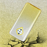 For VIVO Y91/Y93/Y95 with hole/V17/S1 Pro/Y95 Phone Case Gradient Color Glitter Powder Phone Cover with Airbag Bracket yellow