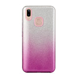 For VIVO Y91/Y93/Y95 with hole/V17/S1 Pro/Y95 Phone Case Gradient Color Glitter Powder Phone Cover with Airbag Bracket yellow