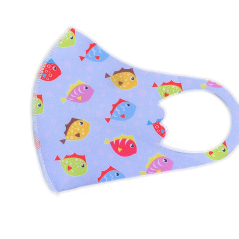 Children's Mask Dust Proof Breathable Washable Cartoon Print Hanging Ear Type Mask Little fish_Packaging-already replaced