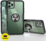 For iPhone 11 Pro max Magnetic Shockproof Ring Holder TPU Protective Case Cover black_iPhone11 pro
