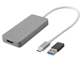 USB 3.0 HD Video Capture for HDMI to TypeC UVC Video Capture Type-c  gray