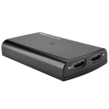 USB3.0 Cable HD60 Capture Card UVC with Microphone Input to Support 4k30fps Input Output black