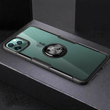 For iPhone 11 Pro max Magnetic Shockproof Ring Holder TPU Protective Case Cover black_iPhone11 pro