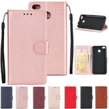 Ultra Slim Shockproof Full Protective Case with Card Wallet Slot for Xiaomi Redmi 4X Rose gold