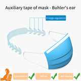 Mask Hanging Buckle Relieving Ear Pain Anti-Slip Mask Ear Grips Extension Hook Adjustable Four Gear Pink_1PC