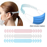 Mask Hanging Buckle Relieving Ear Pain Anti-Slip Mask Ear Grips Extension Hook Adjustable Four Gear White_1PC