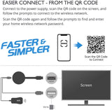 G7 Wireless Display Receiver 2.4GHz WiFi 5G Mobile Screen Cast Ultimate Screen Adapter Dongle Support Miracast DLNA AirPlay black