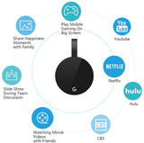G7 Wireless Display Receiver 2.4GHz WiFi 5G Mobile Screen Cast Ultimate Screen Adapter Dongle Support Miracast DLNA AirPlay black