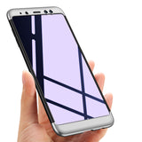 For Samsung A8 Plus 2018 360 Degree Protective Case Ultra Thin Hard Back Cover black