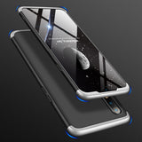 For Oppo Realme 3 pro Ultra Slim PC Back Cover Non-slip Shockproof 360 Degree Full Protective Case Blue black blue